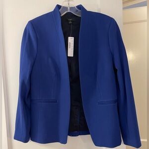 NWT J. Crew royal blue open blazer size 6